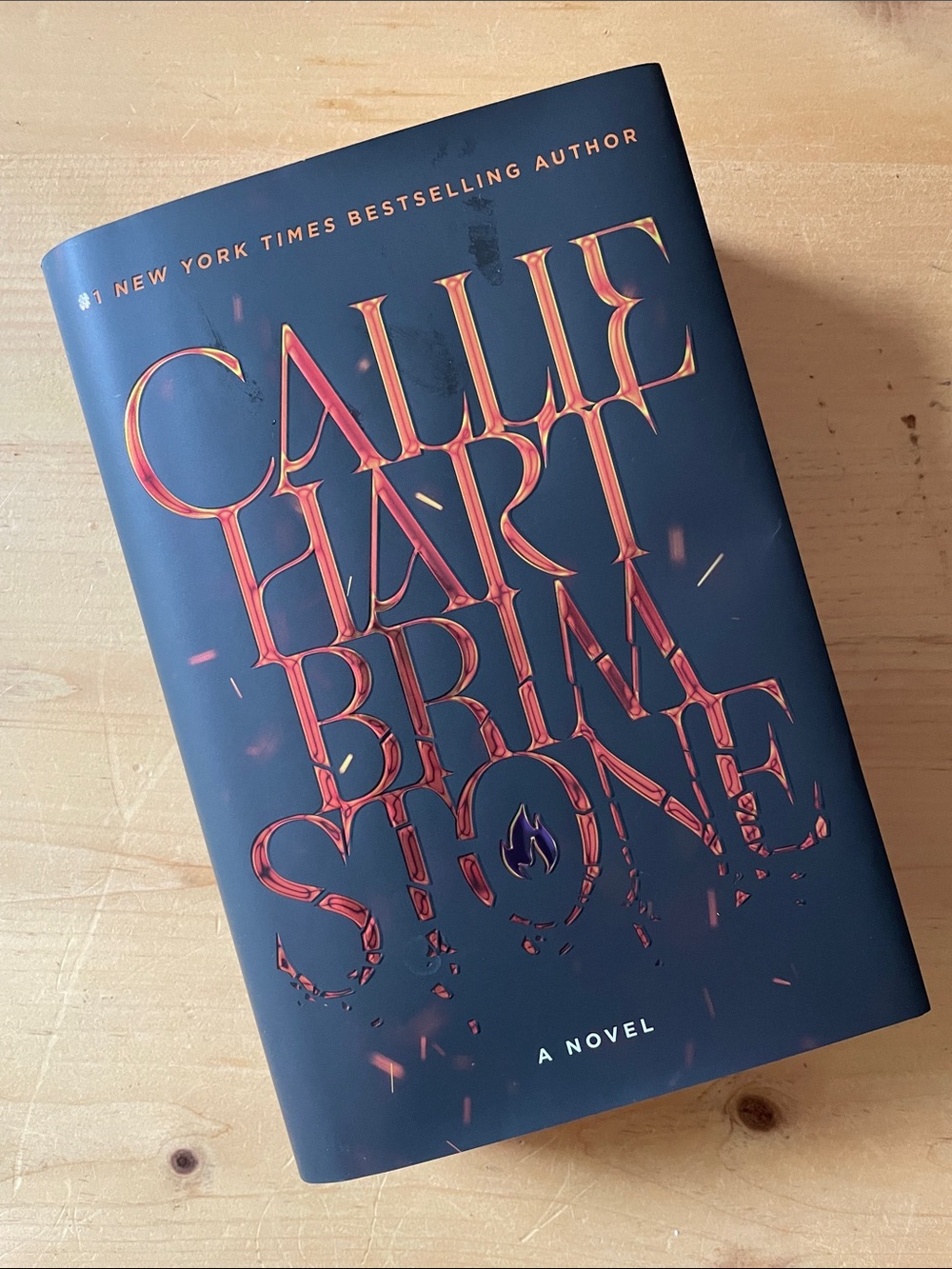 Callie Hart "Brimstone" Hardcover Novel - Black with Copper Foil Title